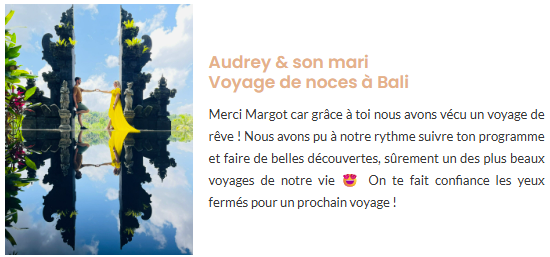 Avis Audrey Bali VDN